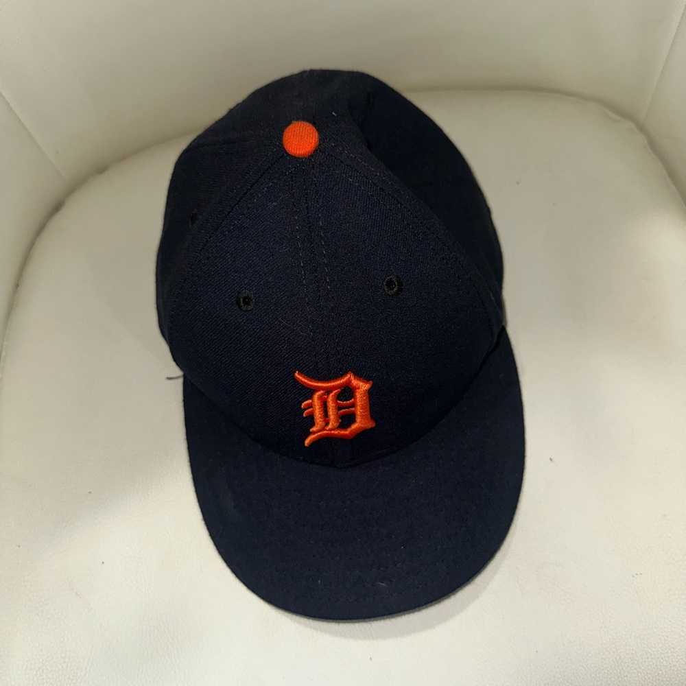 New Era Blue and Orange Hat Classic Detroit Tigers Baseball